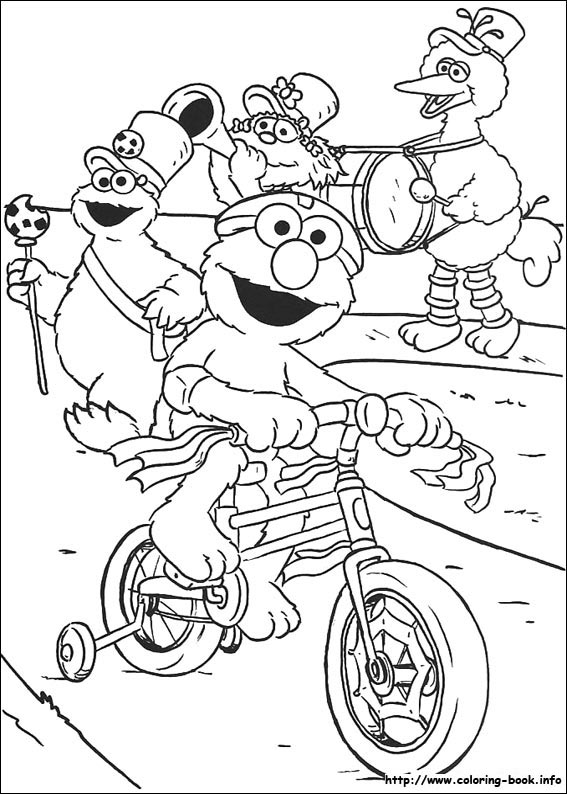 Sesame Street coloring picture